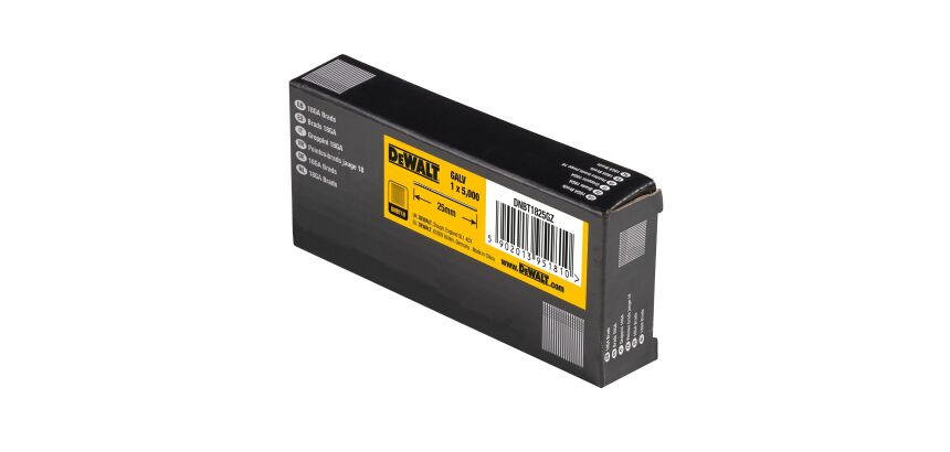 Pointes galvanisées 18 Ga 1.02 x 25 mm