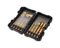 Coffret plastique de 10 forets métal HSS-Tin