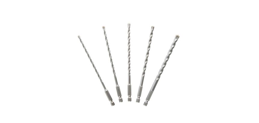 Coffret 5 forets multi-mat impact diam : 4,5,5.5,6,8mm