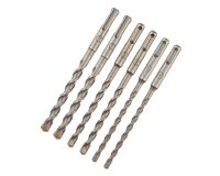 Pack de 6 forets SDS-Plus DEWALT Ø : 6 mm (x 2), 8 mm (x 2), 10 mm (x 2)