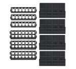 6 barrettes embouts vissage vides (3x25 mm + 3x57 mm) + 4 séparateurs TOUGHCASE