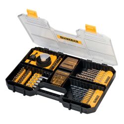 Set professionnel DeWalt de 100 pièces pour perçage et vissage