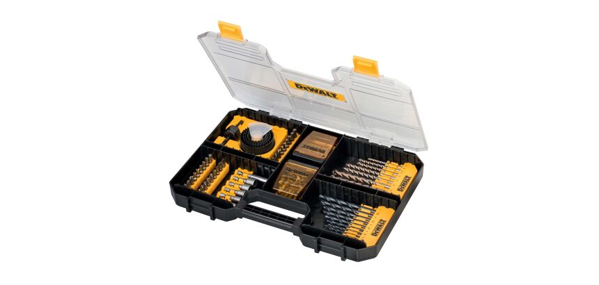 Coffret DeWalt  pour perçage et vissage - 100 pièces