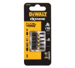 Embout de vissage Torx DEWALT Extreme Flextorq 25 mm - Étui de 5
