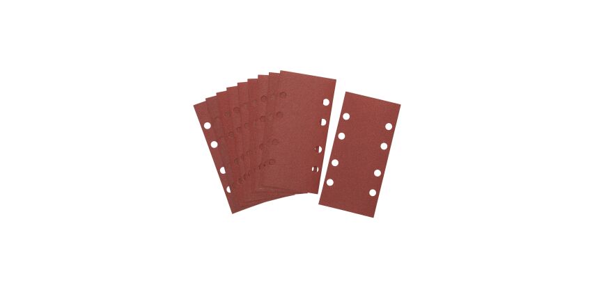 Patin auto-adhésifs DeWalt multi-usages pour ponceuses vibrantes 93 x 190 mm - Grain 120 - Lot de 10