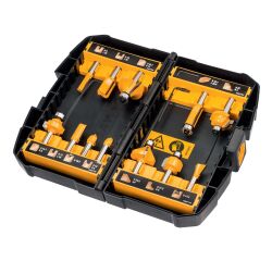 Coffret 12 fraises de défonceuse DEWALT Ø 8 mm