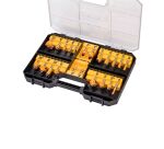 Coffret de 22 fraises de défonceuse DEWALT Ø 8 mm