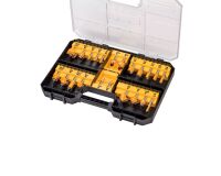 Coffret de 22 fraises de défonceuse DEWALT Ø 8 mm