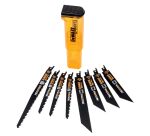 Coffret de 8 lames de scie sabre DEWALT XR Extreme Runtime pour la coupe du bois et du métal 152-230 mm