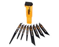 Coffret de 8 lames de scie sabre DEWALT XR Extreme Runtime pour la coupe du bois et du métal 152-230 mm