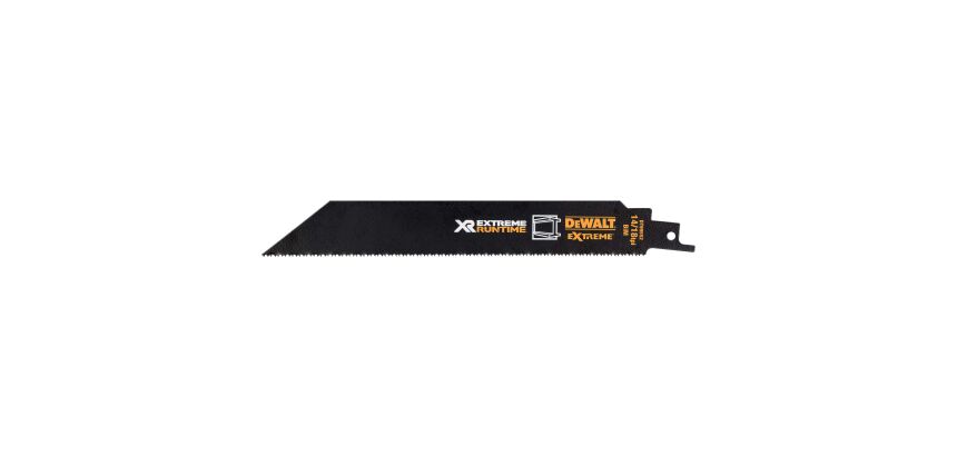 Lame de scie sabre DEWALT XR Runtime pour la coupe du métal 203 mm - Lot de 5