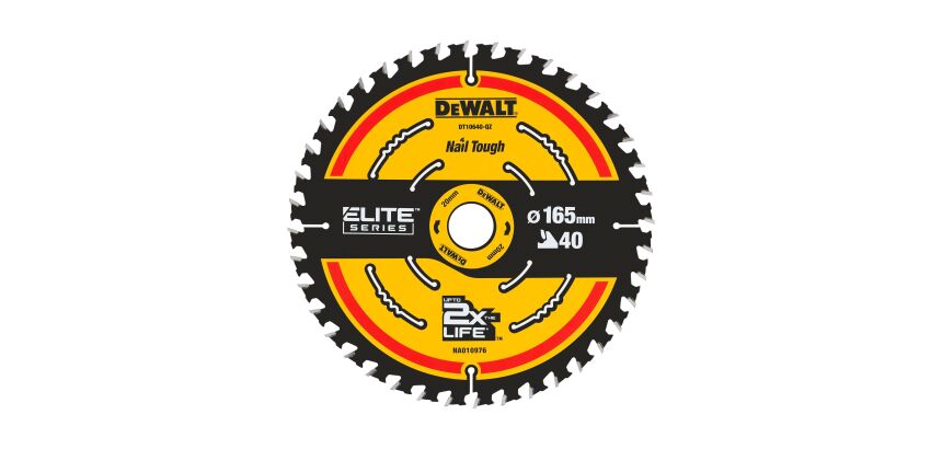 Lame de scie circulaire sans fil DEWALT Extreme 165 x 20 mm, 40 dents