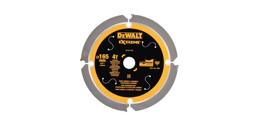 Lame de scie circulaire portative dent. diamant 165x20mm 4dts