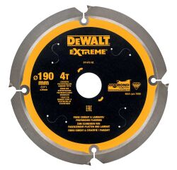 Lame de scie circulaire portative multisurfaces DEWALT Extreme denture diamant 4 dents