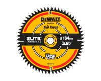 Lame de scie circulaire sans fil carbure DEWALT Elite, 184 x 16 mm, 60 dents