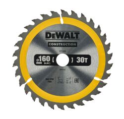 Lame scie circulaire portative Construction 160x20mm 30 dents