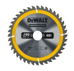 Lame scie circulaire portative Construction 190x30mm 40 dents