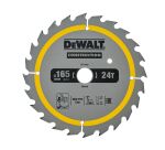 Lame de scie circulaire sans fil DEWALT Construction, 24 dents