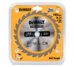 Lame de scie circulaire sans fil DEWALT Construction, 24 dents