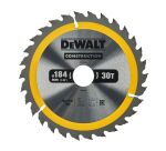 Lame de scie circulaire portative DEWALT Construction 30 dents