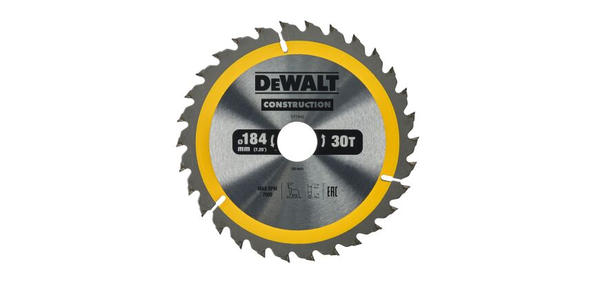 Lame de scie circulaire portative DEWALT Construction 30 dents