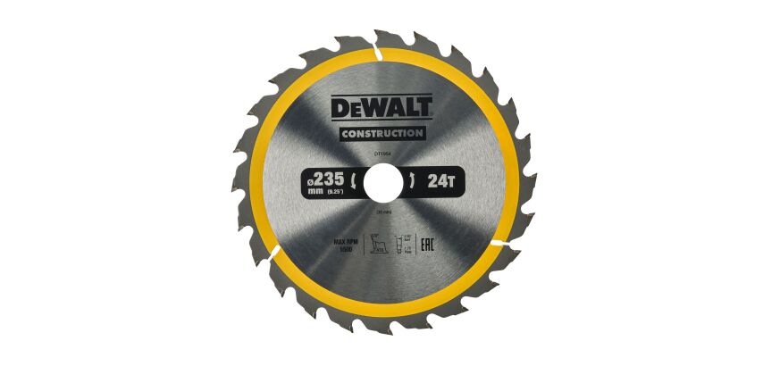 Lame scie circulaire portative Construction 235x30mm 24 dents