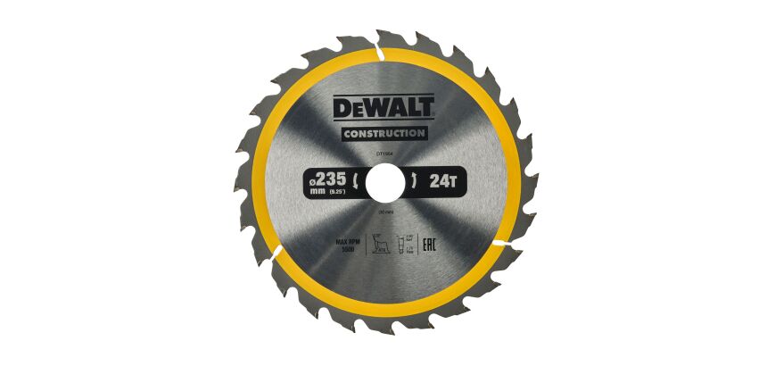 Lame scie circulaire portative Construction 235x30mm 24 dents