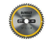 Lames scie circulaire stationnaire DEWALT Construction 250 x 30 mm, 40 dents