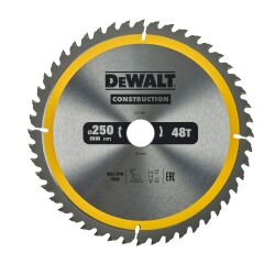 Lames scie circulaire stationnaire DEWALT Construction 250 x 30 mm, 40 dents