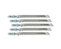 5 lames scie sauteuse bois HCS Prof. de coupe <60mm AttacheT