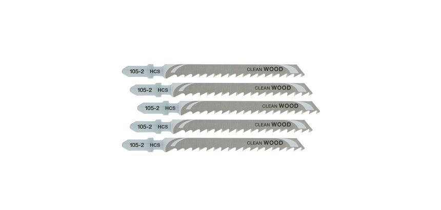 5 lames scie sauteuse bois HCS Prof. de coupe <60mm AttacheT