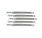 Lames scie sauteuse HCS Progressor Dewalt - Profondeur de coupe <65 mm - Attache T - Lot de 5