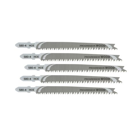 Lames scie sauteuse HCS Progressor Dewalt - Profondeur de coupe <65 mm - Attache T - Lot de 5