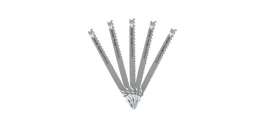 Lames scie sauteuse Progressor Dewalt - Profondeur de coupe <65 mm - Attache T - Lot de 5