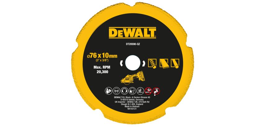 Disque 76 mm diamant multi-matériaux
