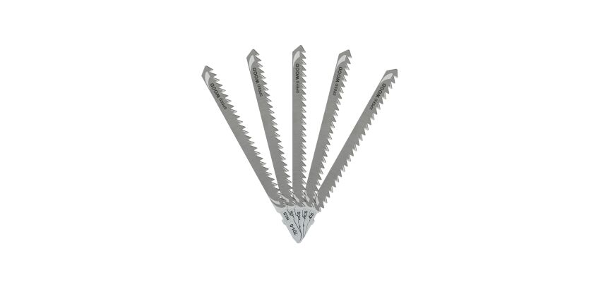 5 lames scie sauteuse bois HCS Prof. de coupe <85mm AttacheT
