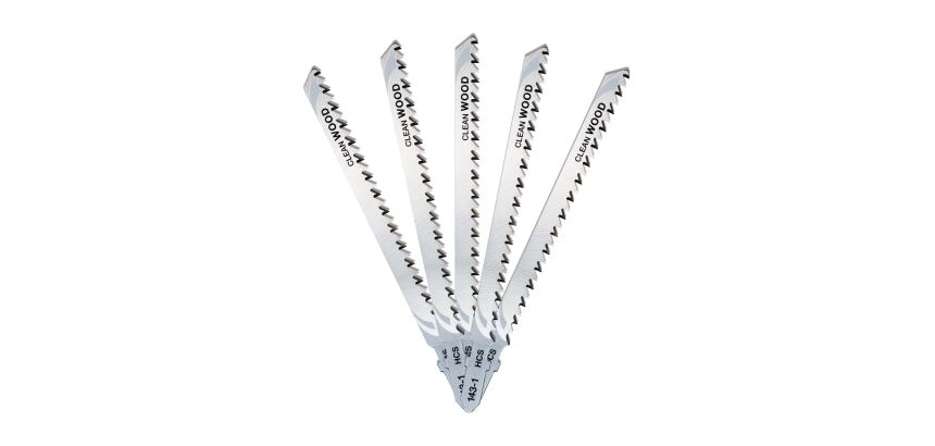 5 lames scie sauteuse bois HCS Prof. de coupe <60mm AttacheT