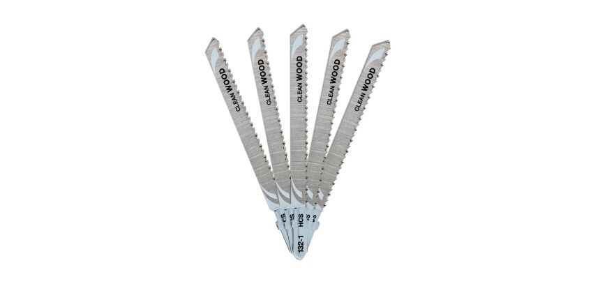 5 lames scie sauteuse bois HCS Prof. de coupe <40mm AttacheT