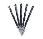 Lame de scie sauteuse bois HCS Prof. coupe <60 mm - Attache T - Lot de 5