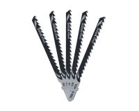 Lame de scie sauteuse bois HCS Prof. coupe <60 mm - Attache T - Lot de 5