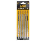 Lame BIM pour scie sauteuse DEWALT Extreme - Profondeur de coupe 120 mm - Attache en T - Lot de 5