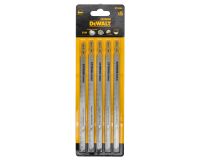 Lame BIM pour scie sauteuse DEWALT Extreme - Profondeur de coupe 120 mm - Attache en T - Lot de 5