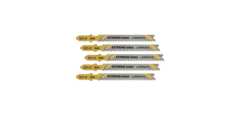 Lame scie sauteuse BIM Prof. coupe <15 mm - Attache T - Lot de 5
