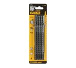 Lame de scie sauteuse bois DEWALT HCS Attache en T - Lot de 5