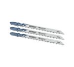 Lame scie sauteuse XPC rectif. BIM Prof. coupe <30mm Attache en T - Lot de 3