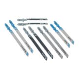 Coffret de 10 lames de scie sauteuse bois et métal DEWALT - Attache en T
