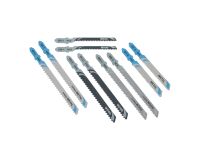 Coffret de 10 lames de scie sauteuse bois et métal Attache T