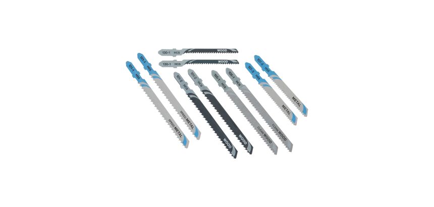 Coffret de 10 lames de scie sauteuse bois et métal DEWALT - Attache en T