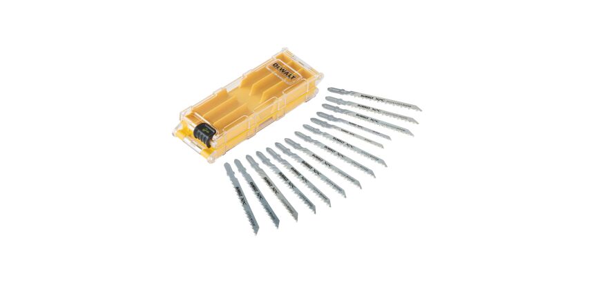 Coffret plastique de 14 lames DEWALT XPC HCS BIM pour bois