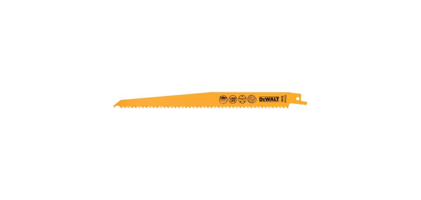 Lame de scie sabre pour bois DEWALT BIM Plungepoint 228 mm - Lot de 5
